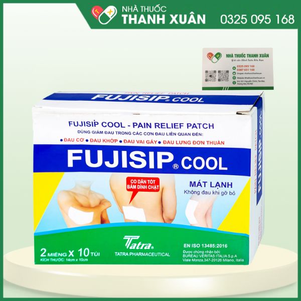 Cao dán FUJISIP COOL Giảm đau giúp giảm đau các cơn đau nhức ở cơ và khớp